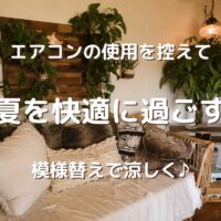 エアコンの使用を控えて 夏を快適に過ごす 模様替えで涼しく♪